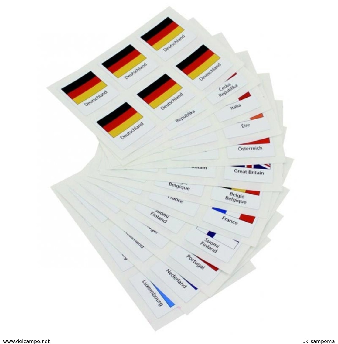 Schaubek FS-643 Flag Stickers Federal Republic Of Germany - Supplies And Equipment