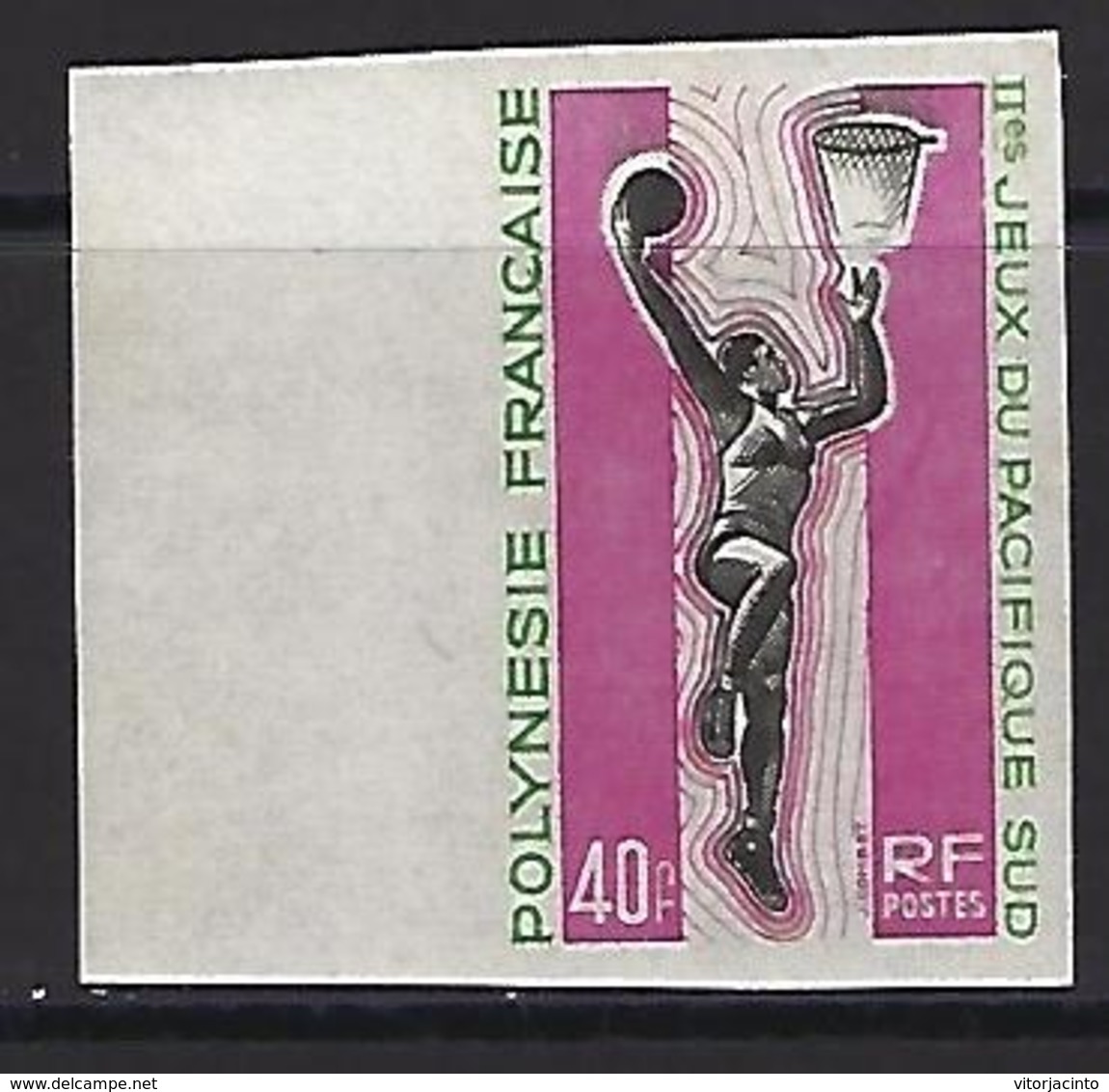 French Polynesia - Non-indented Stamps - 2015 Pacific Games - Sin Dentar, Pruebas De Impresión Y Variedades