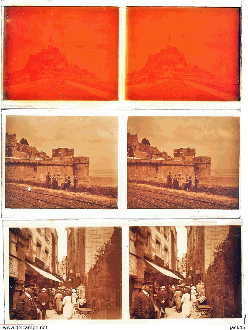 STEREO « DIVERS « Plaques 6 X 13 Cm Noir & Blanc Et Sépia FRANCE « Bon Etat » - Stereoscopes - Side-by-side Viewers