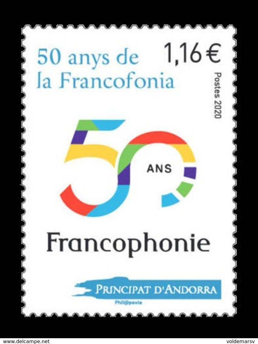 Andorra (FR) 2020 Mih. 862 Francofonia MNH ** - Unused Stamps