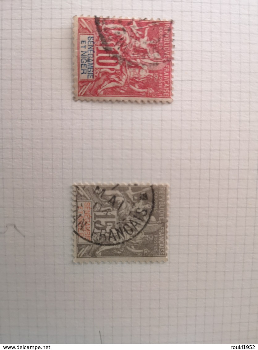 Sénégambie Et Niger N° 4, 5 Et 6. Oblitérés T.B. - Used Stamps
