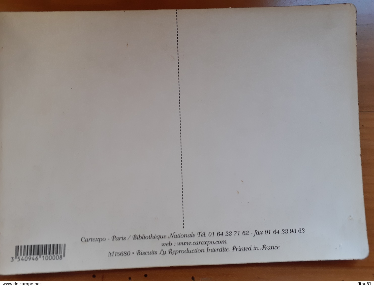PLAQUE PUBLICITAIRE   BISCUITS LU        CARTEXPO  PARIS - Plaques En Tôle (après 1960)