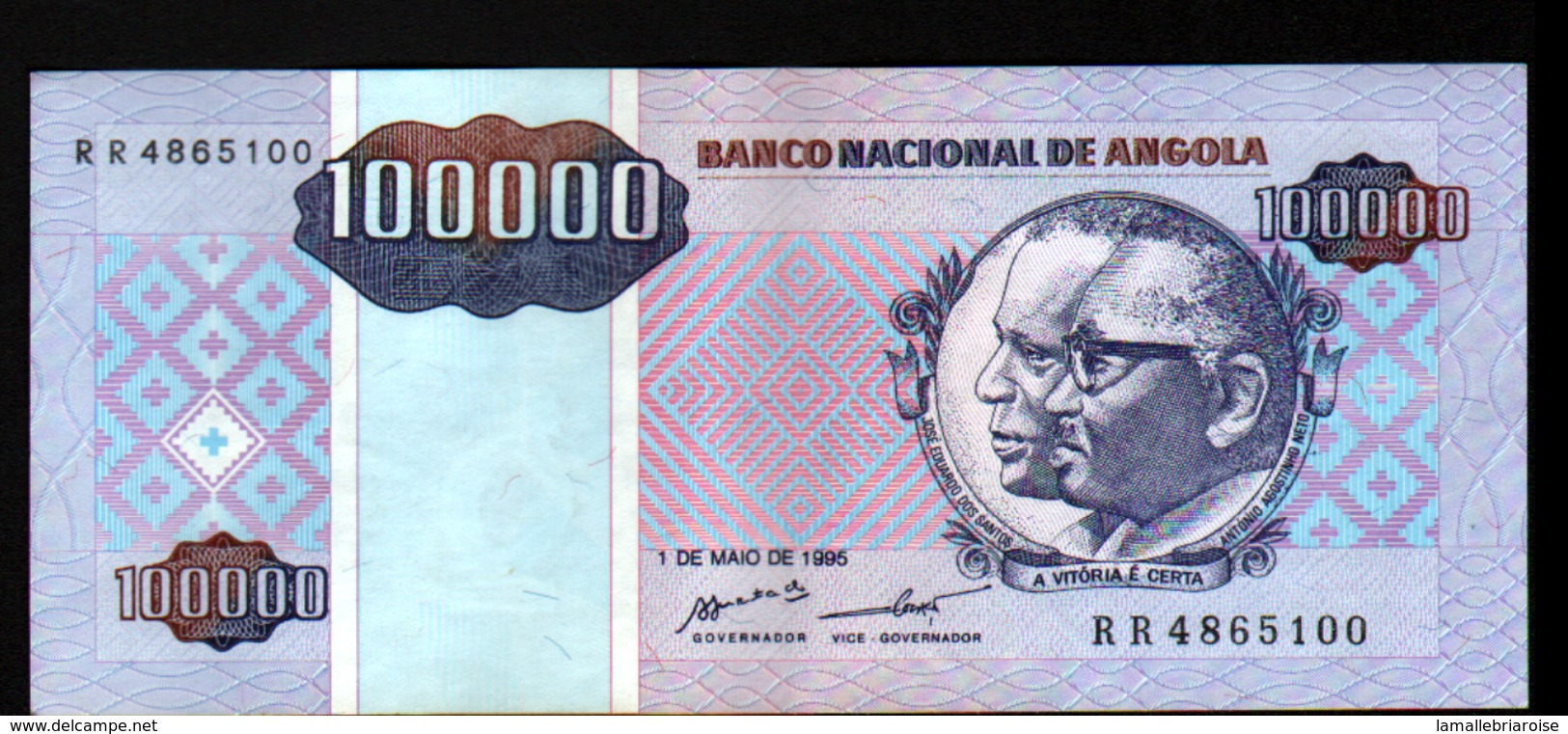 Portugal Angola 100000 KWANZAS 1995 - Angola