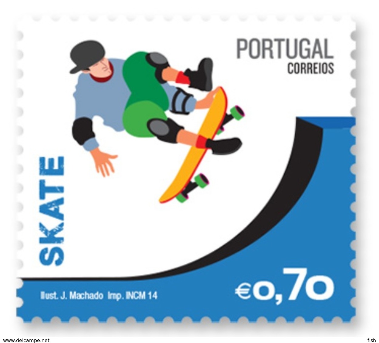 Portugal ** & Serie Extreme Sports, Skate, I Group 2014 (7988) - Skateboard