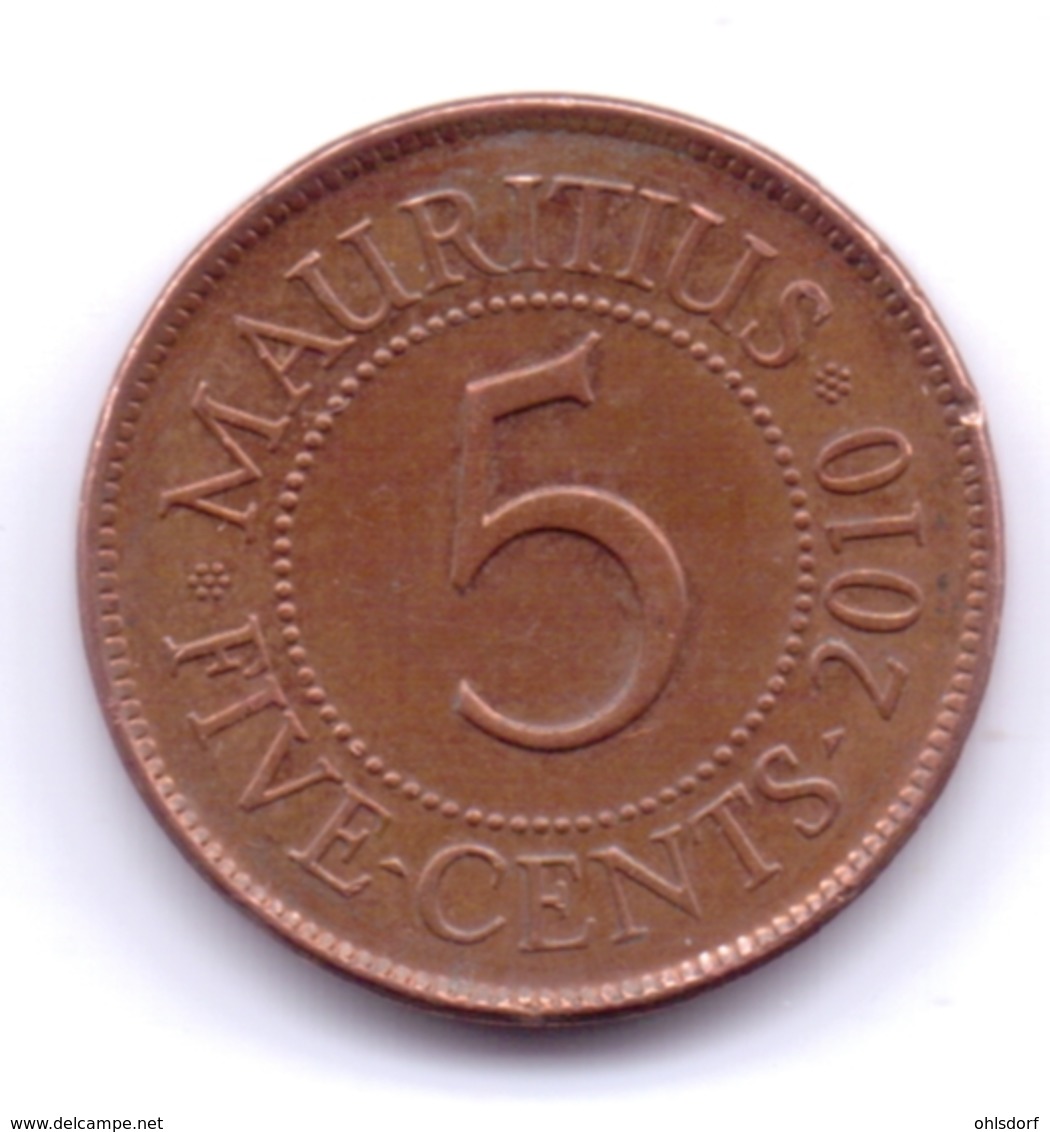 MAURITIUS 2010: 5 Cents, KM 52 - Mauritius