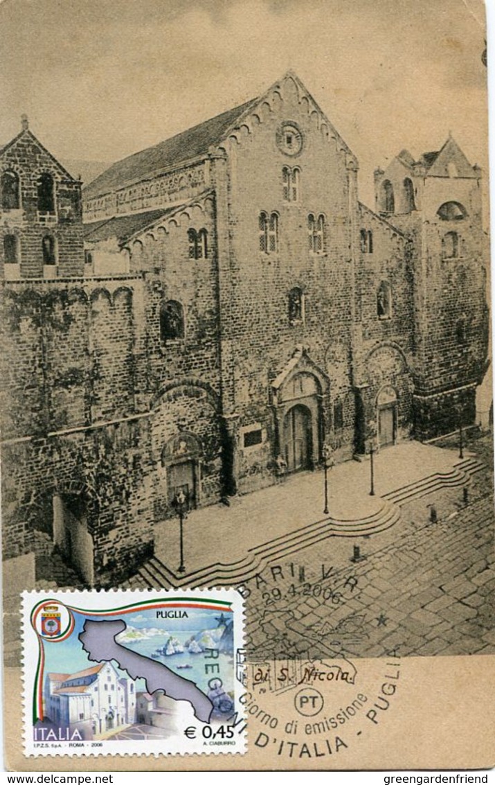 54632, Italia, Maximum 2006 Bari The Cathedral Osf St. Nicola, Saitn Nicolas  Architecture, Vintage Card - Iglesias Y Catedrales