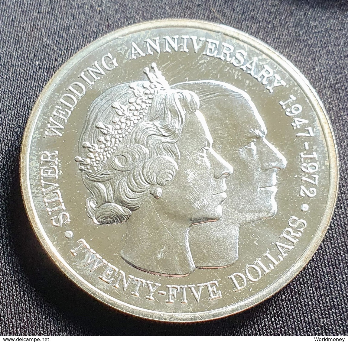 Cayman Islands 25 Dollars 1972   Proof - Cayman Islands