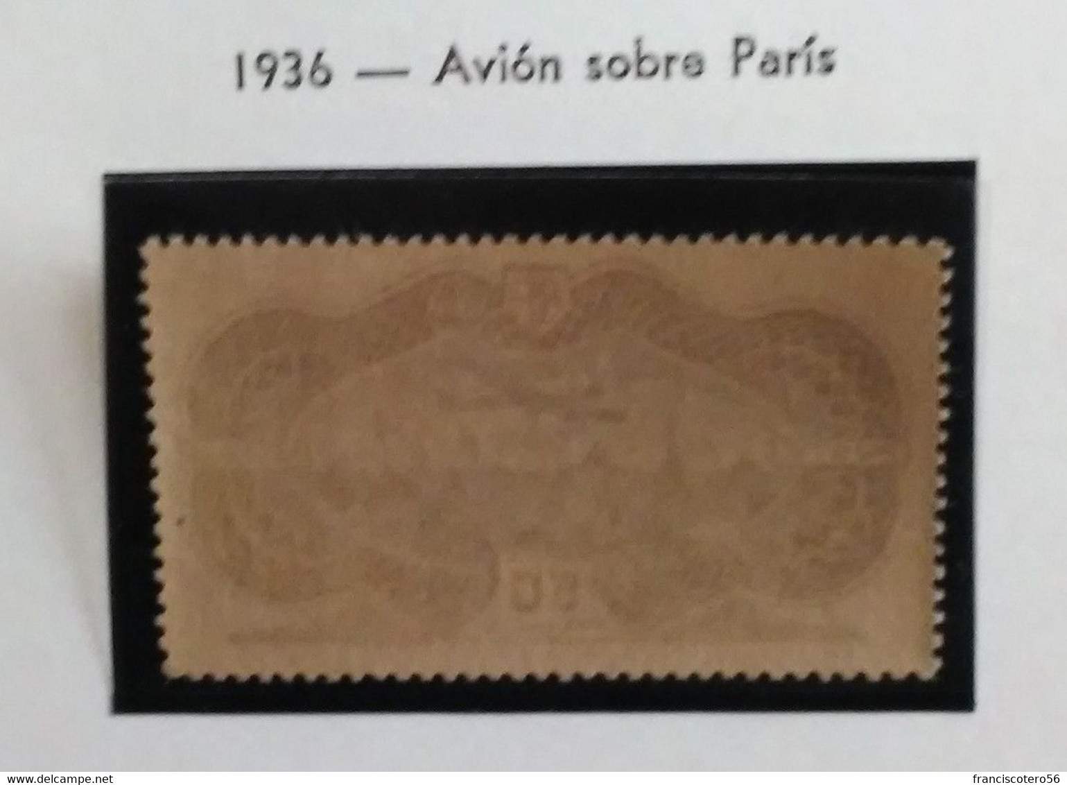 Francia: Año. 1936 - Aéreo. *Nº- 15b. - Super Lujo. Cómo Nuevo Charnela Apenas Visible. (Burelage Rosa). - 1927-1959 Neufs