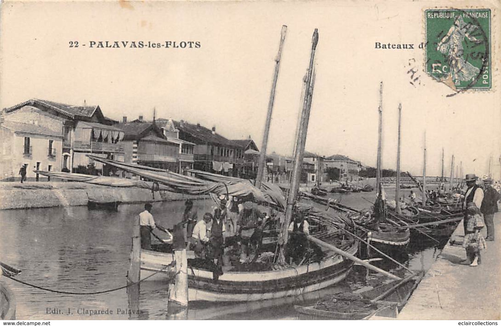 Palavas Les Flots            34       Bateaux Au Port      (Voir Scan) - Palavas Les Flots