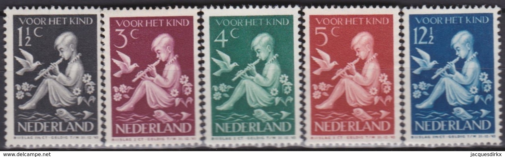 Pays-Bas    .     Yvert    .    312/316      .      **      .      Neuf SANS Charniere     .   /   .  MNH - Unused Stamps