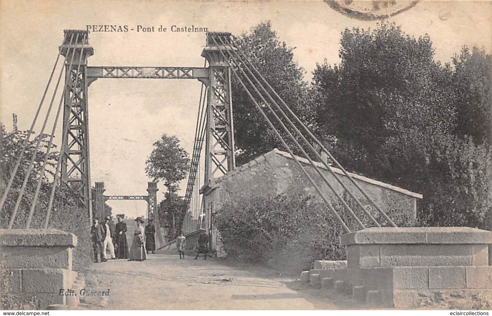 Pézenas             34          Le Pont De Castelnau Du Guers  2   ( Voir Scan) - Pezenas