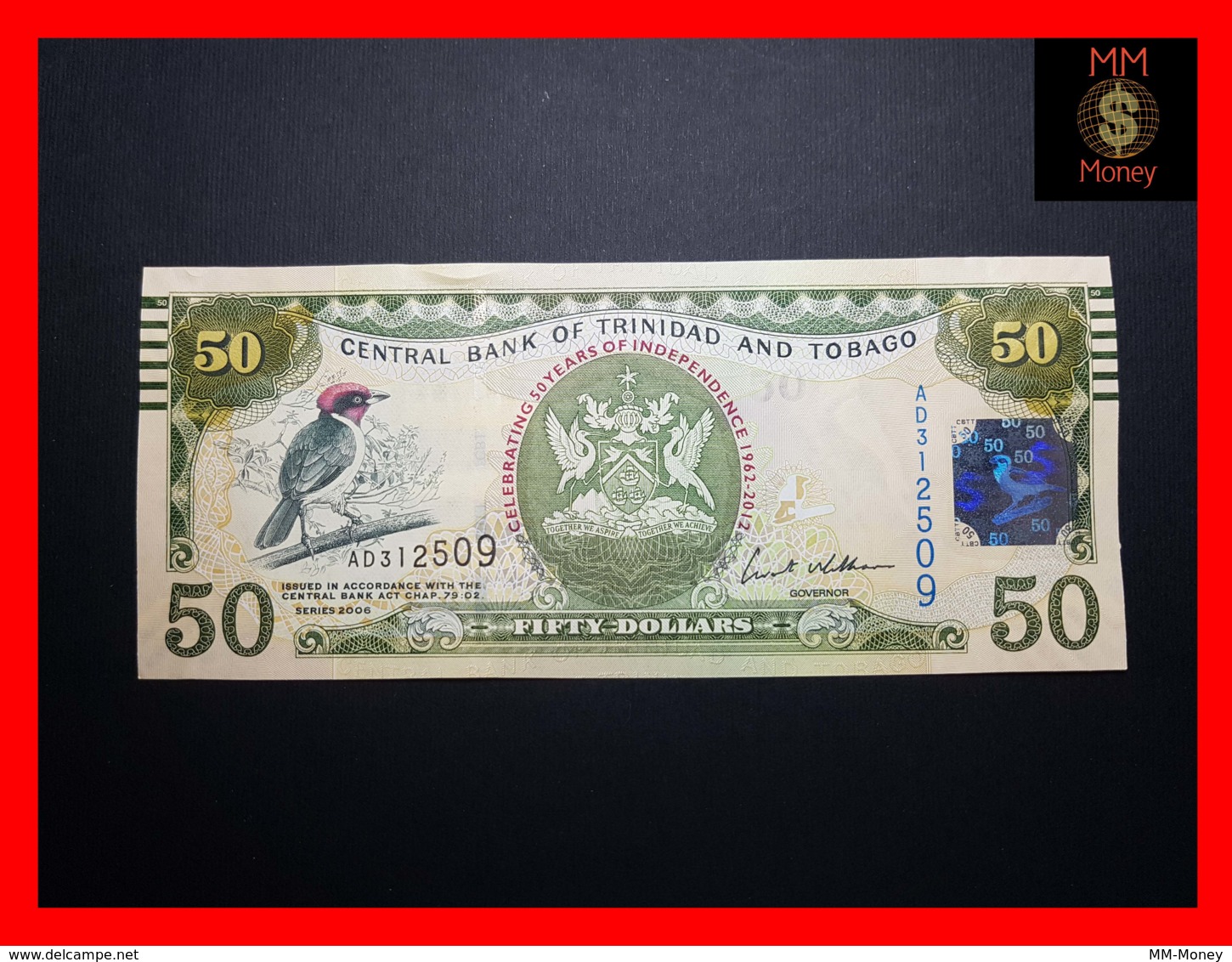 TRINIDAD & TOBAGO 50 $ 2006  P. 53  *COMMEMORATIVE*   UNC - Trinidad & Tobago
