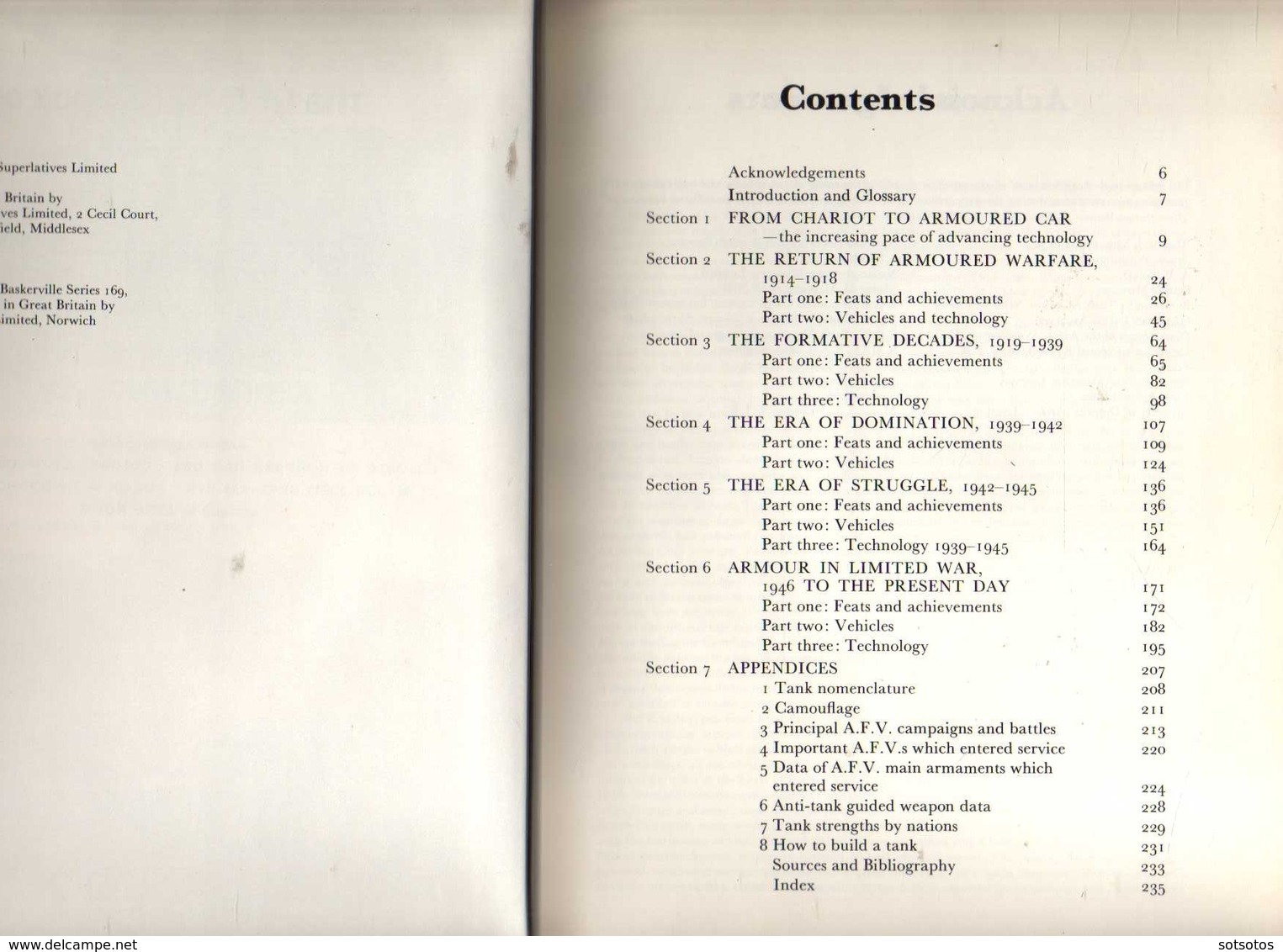 Tank Facts And Feats: Kenneth Macksey, The Guinness Book Of _ Ed. 1972 – 240 Pages Plenty Of Nice Illustrations, In Good - Armées/ Guerres