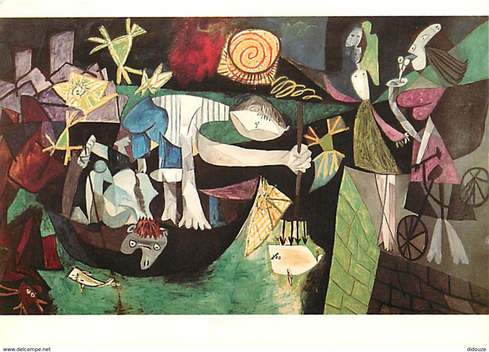 Art - Peinture - Pablo Picasso - La Pêche Nocturne Près D'Antibes - Nâchtlicher Flschfang Bei Antibes - Fishing By Night - Peintures & Tableaux