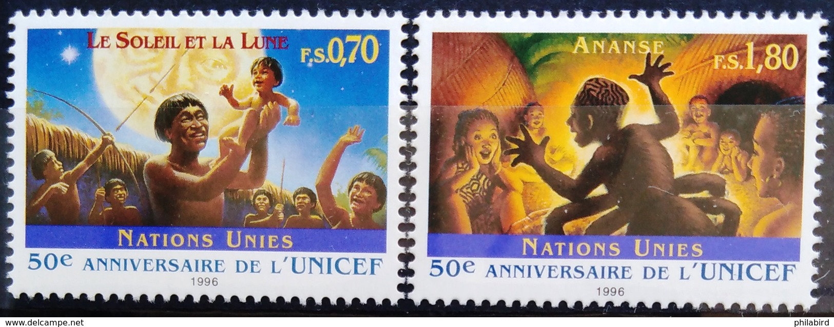 NATIONS-UNIS  GENEVE                  N° 321/322                      NEUF** - Unused Stamps