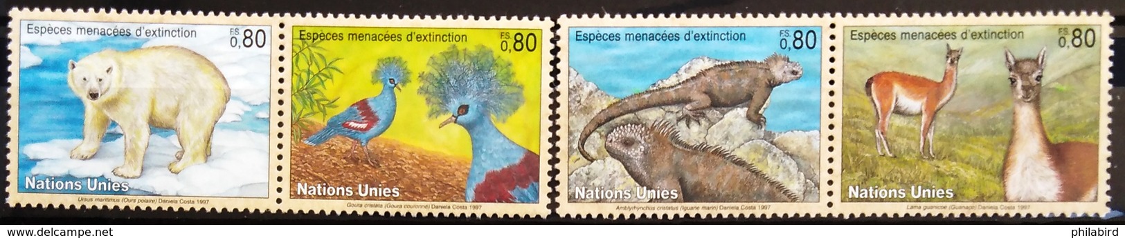 NATIONS-UNIS  GENEVE                  N° 325/328                      NEUF** - Unused Stamps