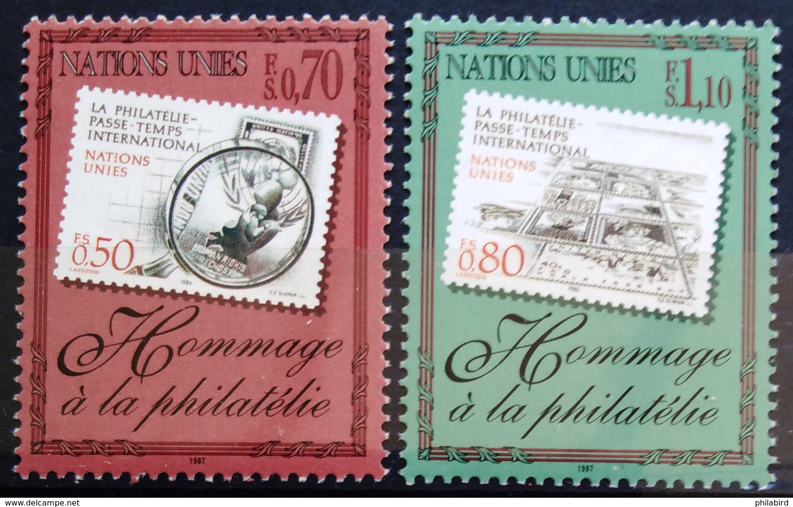 NATIONS-UNIS  GENEVE                  N° 338/339                      NEUF** - Unused Stamps