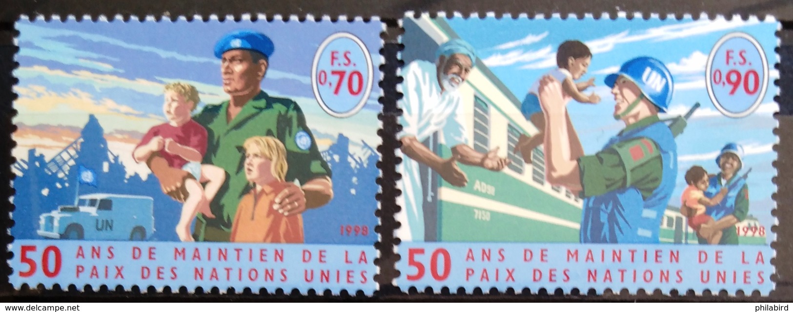 NATIONS-UNIS  GENEVE                  N° 366/367                      NEUF** - Unused Stamps