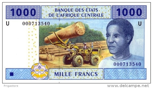 East African States - Afrique Centrale Cameroun 2002 Billet 1000 Francs Pick 207 Neuf UNC - Cameroon