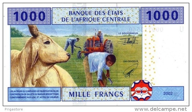 East African States - Afrique Centrale Cameroun 2002 Billet 1000 Francs Pick 207 Neuf UNC - Cameroon