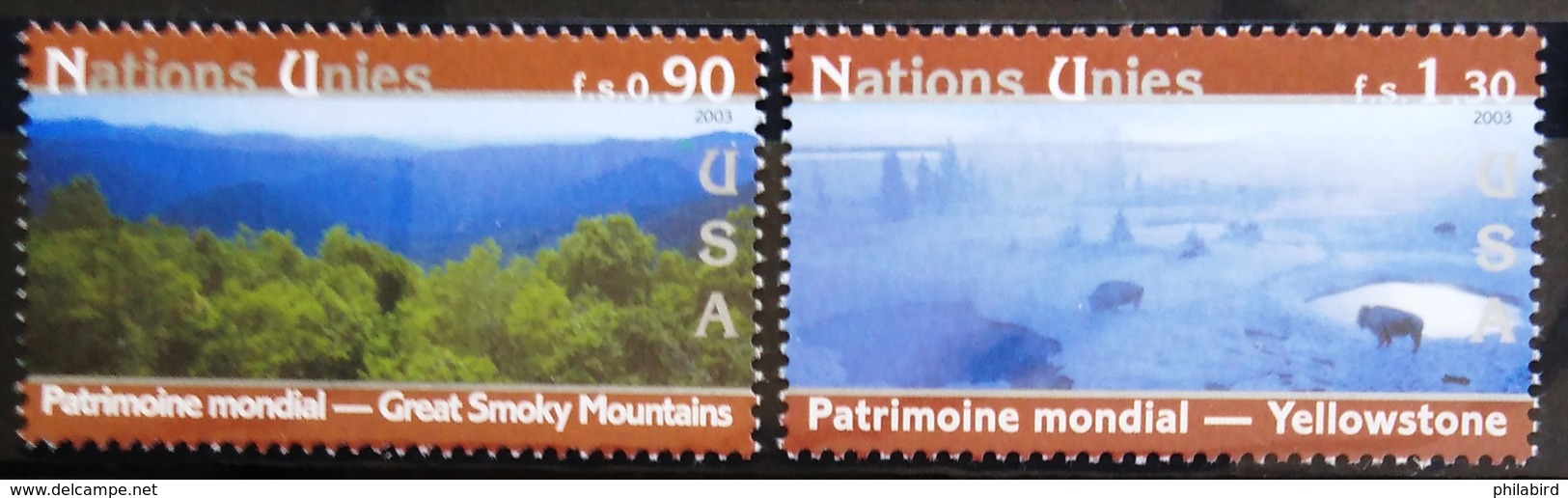 NATIONS-UNIS  GENEVE                  N° 486/487                      NEUF** - Unused Stamps