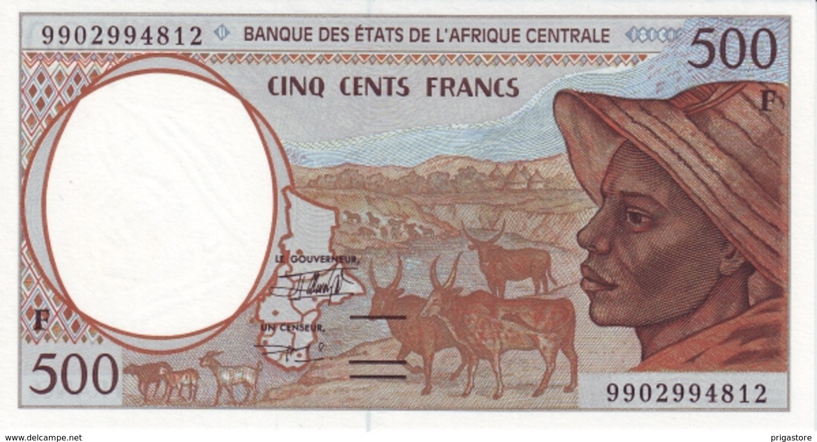 East African States - Afrique Centrale Centrafrique 1999 Billet 500 Francs Pick 301 F Neuf UNC - Centraal-Afrikaanse Republiek