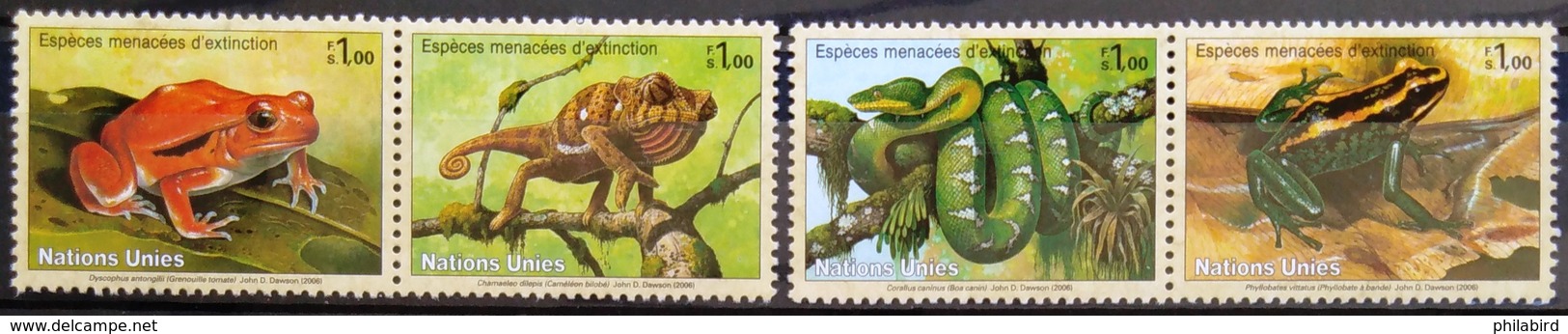 NATIONS-UNIS  GENEVE                  N° 548/551                      NEUF** - Unused Stamps