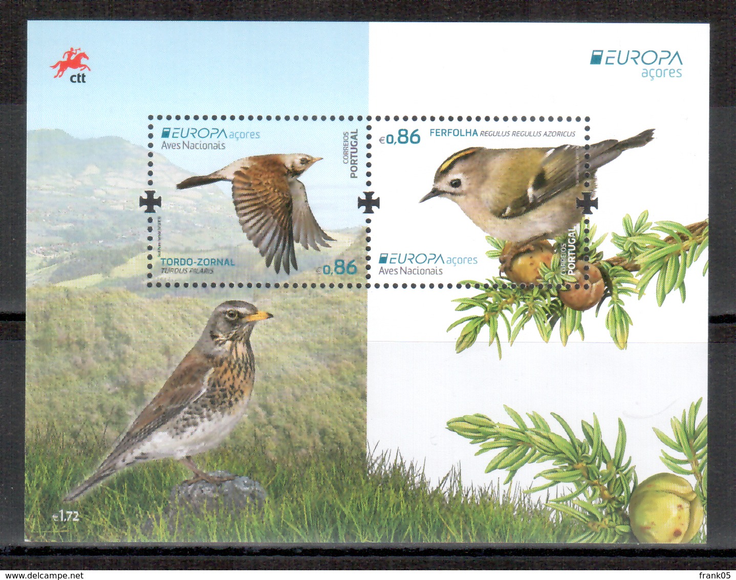 Azoren / Azores / Acores 2019 EUROPA Block/souvenir Sheet ** - 2019