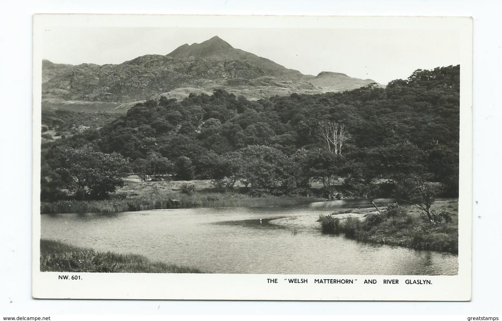 Wales Postcard The Welsh Matterhorn And River Glaslyn Unused Rp - Contea Sconosciuta