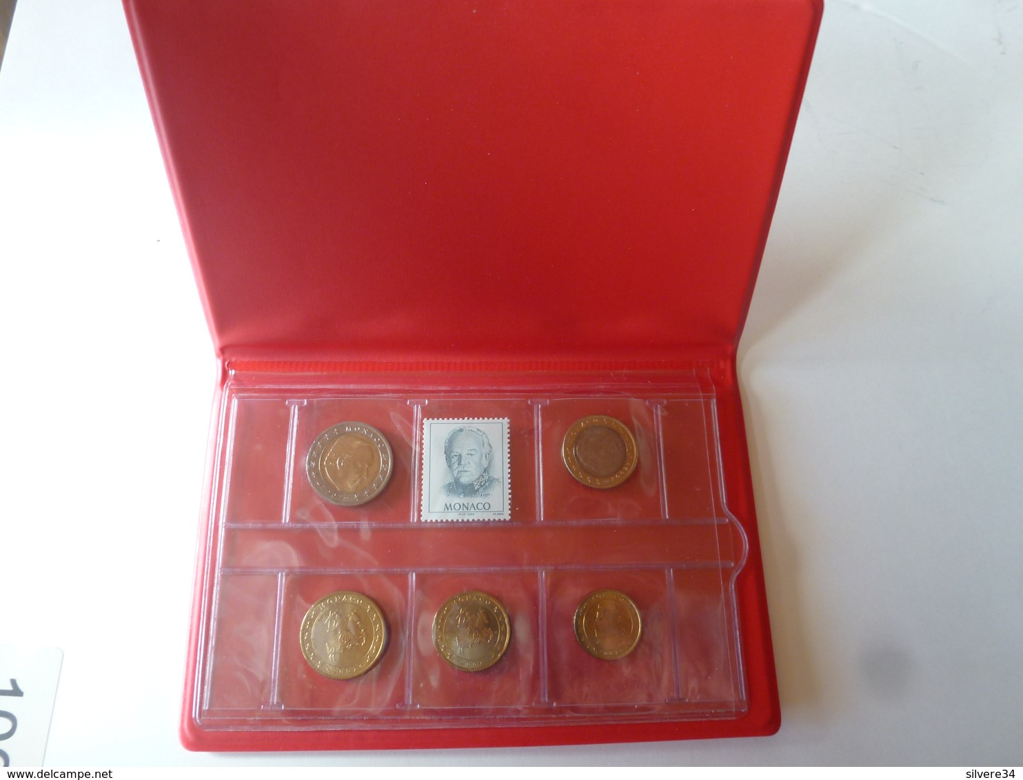 Coffret Monacophil 5 Pièces De 10 Cent à 2 Euro + Timbre MONACO 2002. UNC - Monaco