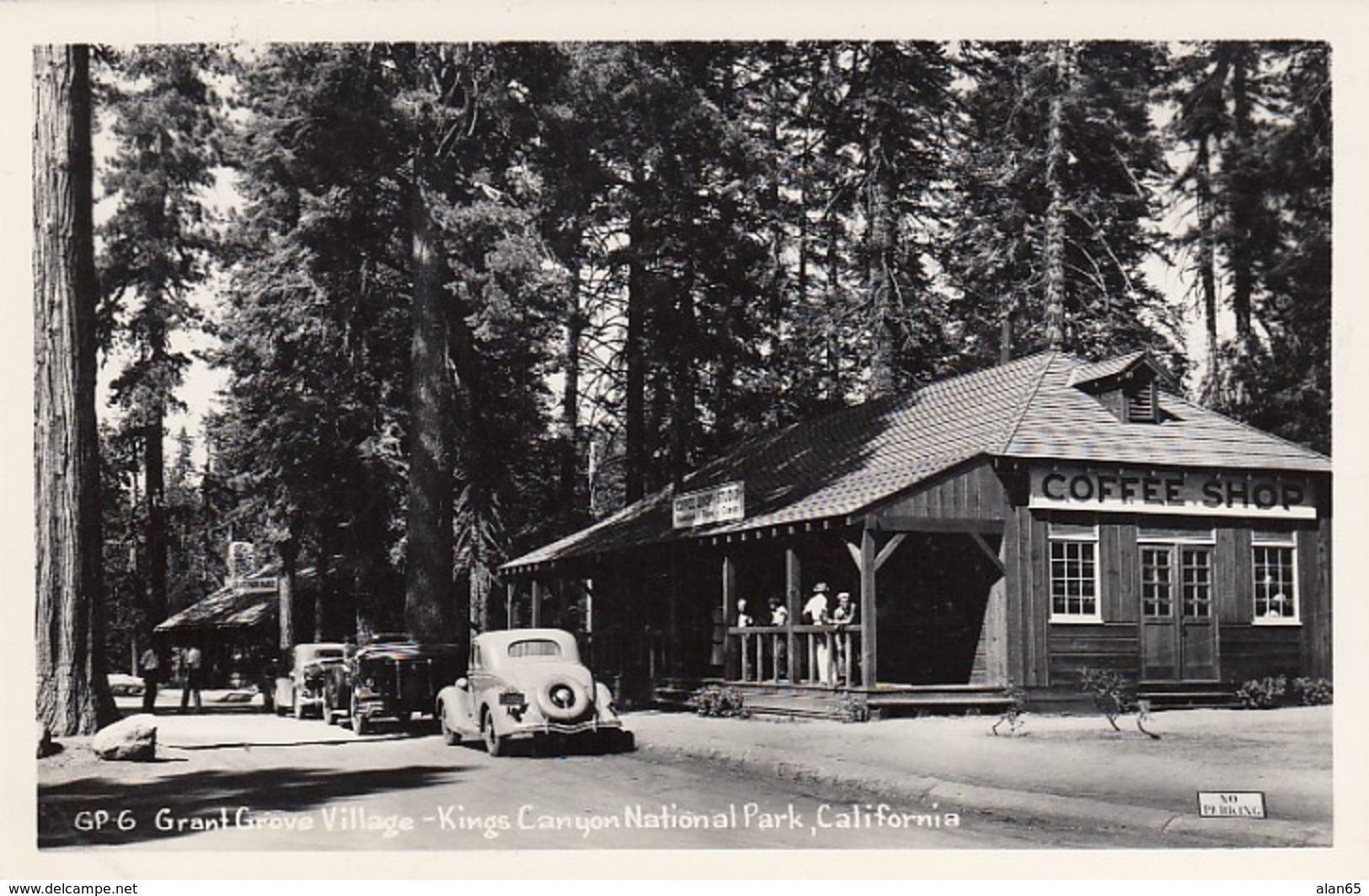 Kings Canyon National Park California, Grant Grove Village, C1940s Vintage Real Photo Postcard - Kings Canyon