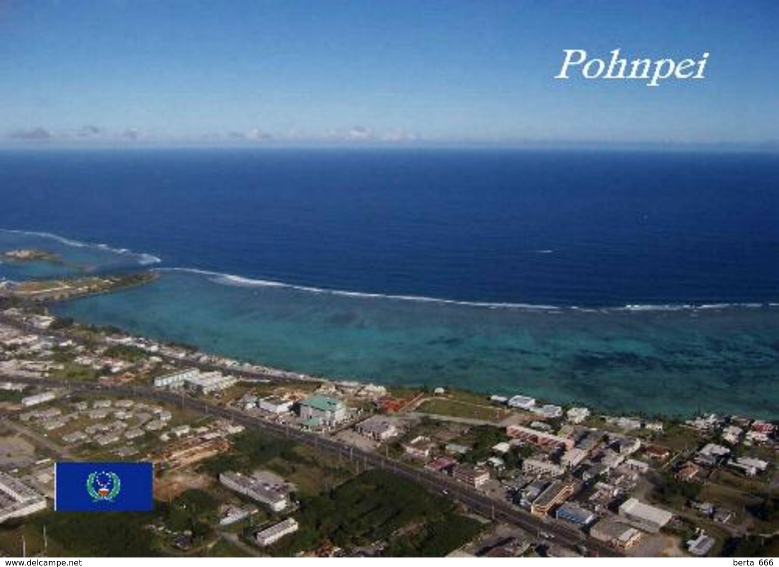 Micronesia Pohnpei Aerial View New Postcard Mikronesien AK - Mikronesien