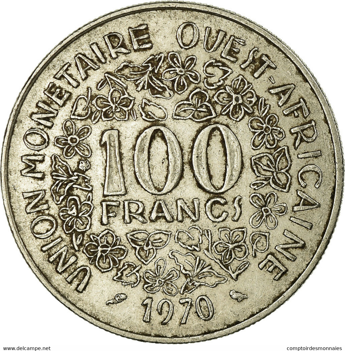 Monnaie, West African States, 100 Francs, 1970, Paris, TB+, Nickel, KM:4 - Côte-d'Ivoire