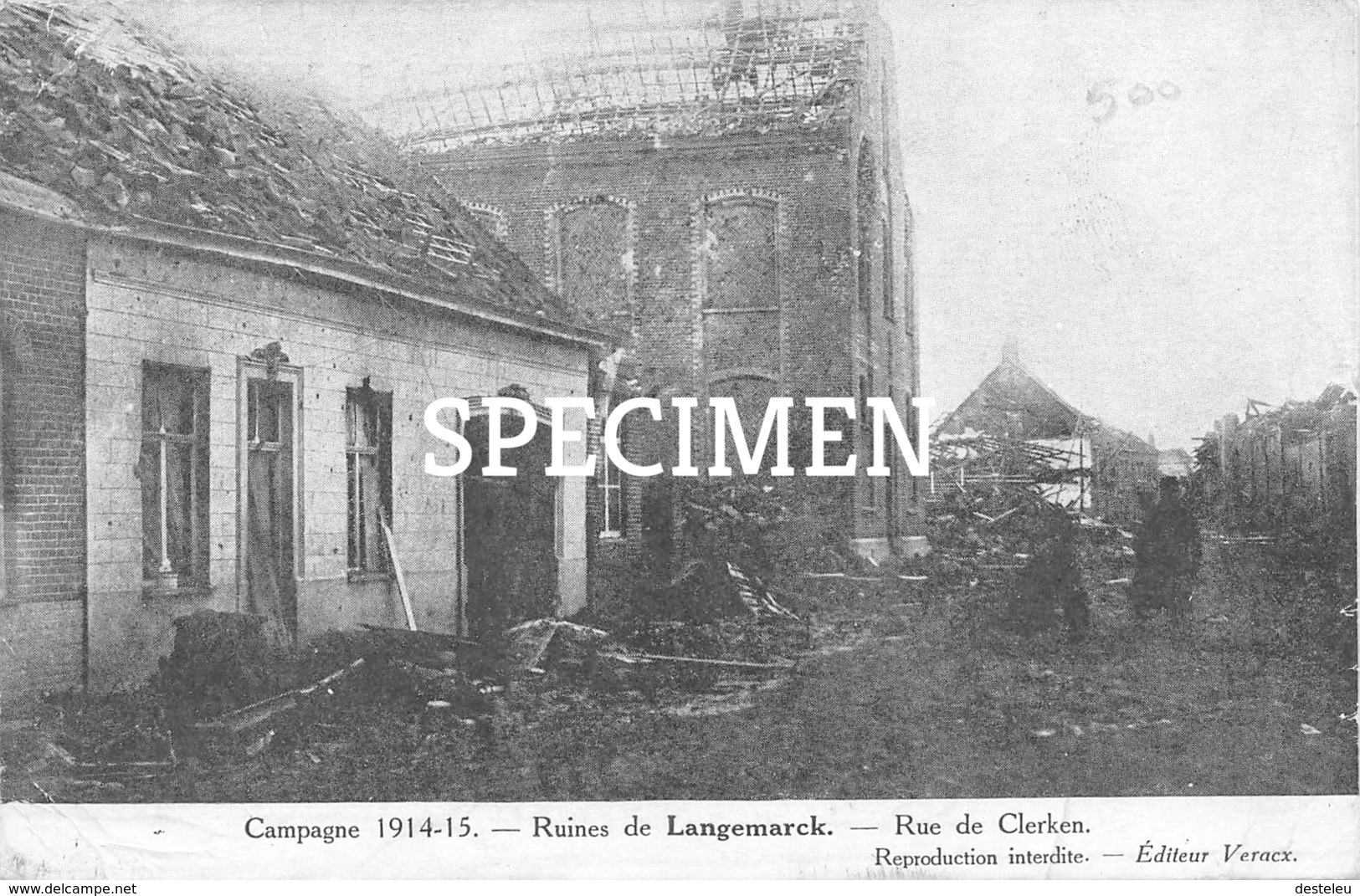 Ruines De Langemark - Rue De Clerken - Langemark-Poelkapelle