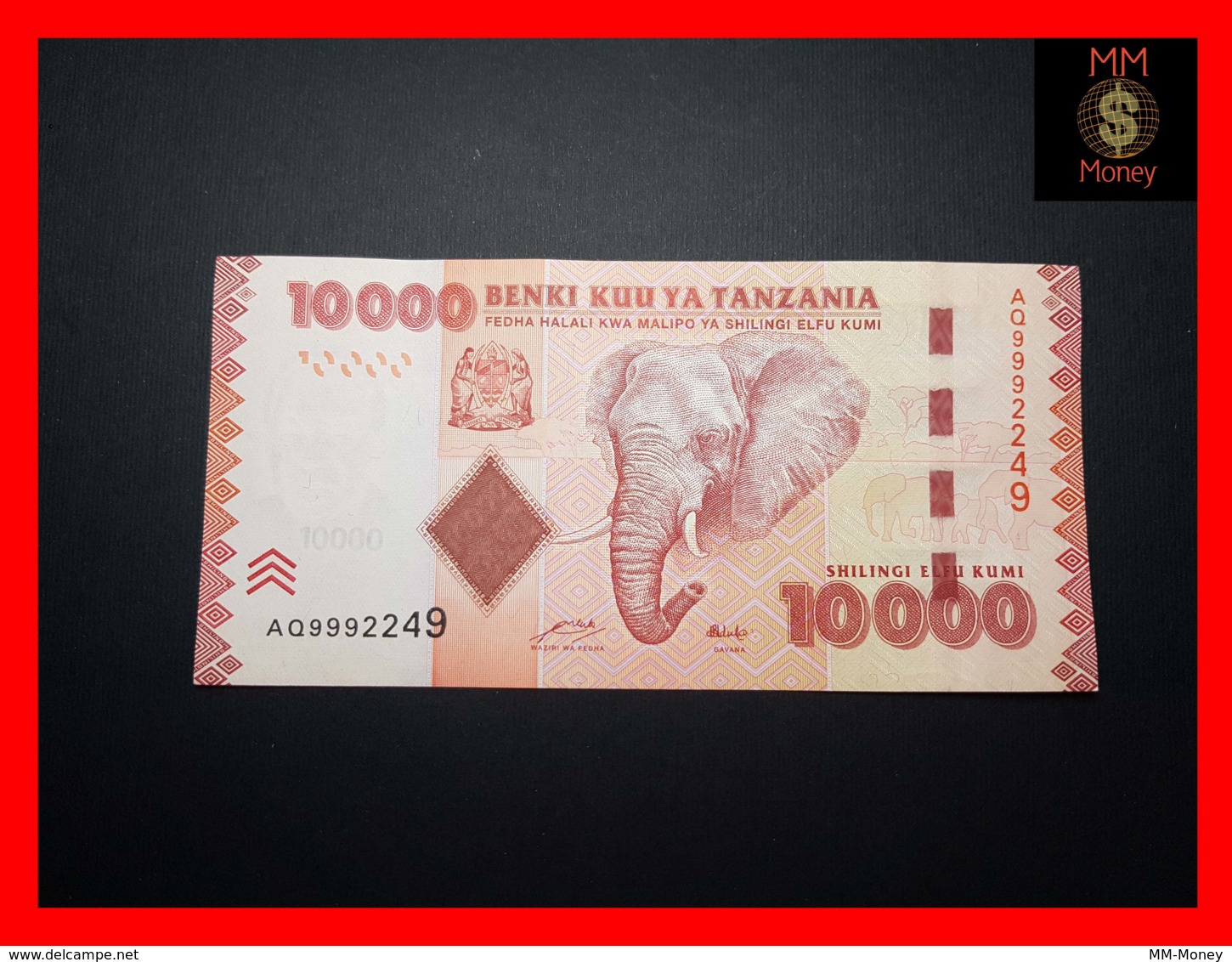 TANZANIA 10.000 10000 Shilingi 2010 P. 44 A    UNC - Tanzania