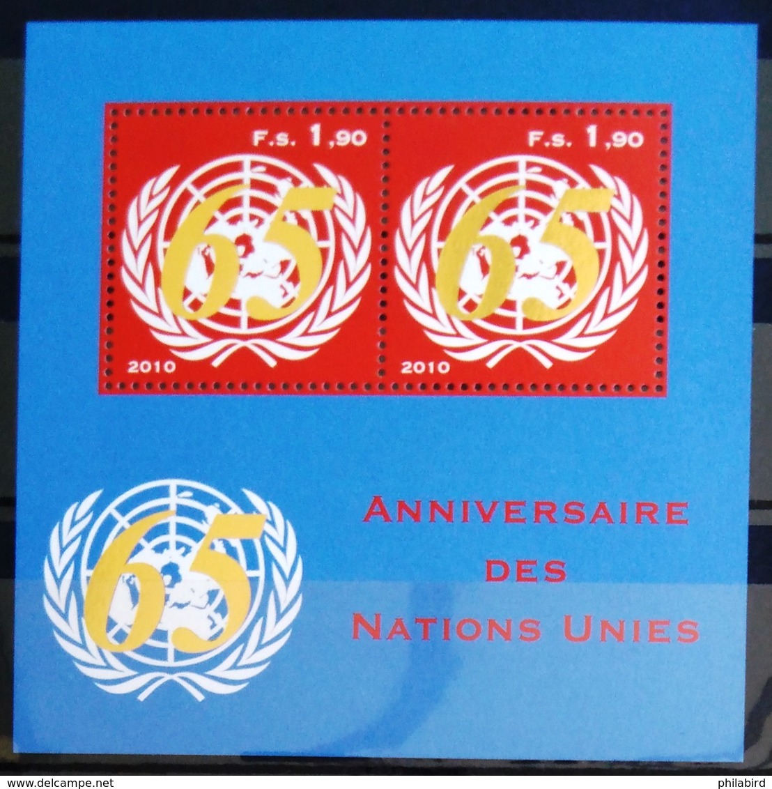 NATIONS-UNIS  GENEVE                  B.F 21                      NEUF** - Blocks & Sheetlets