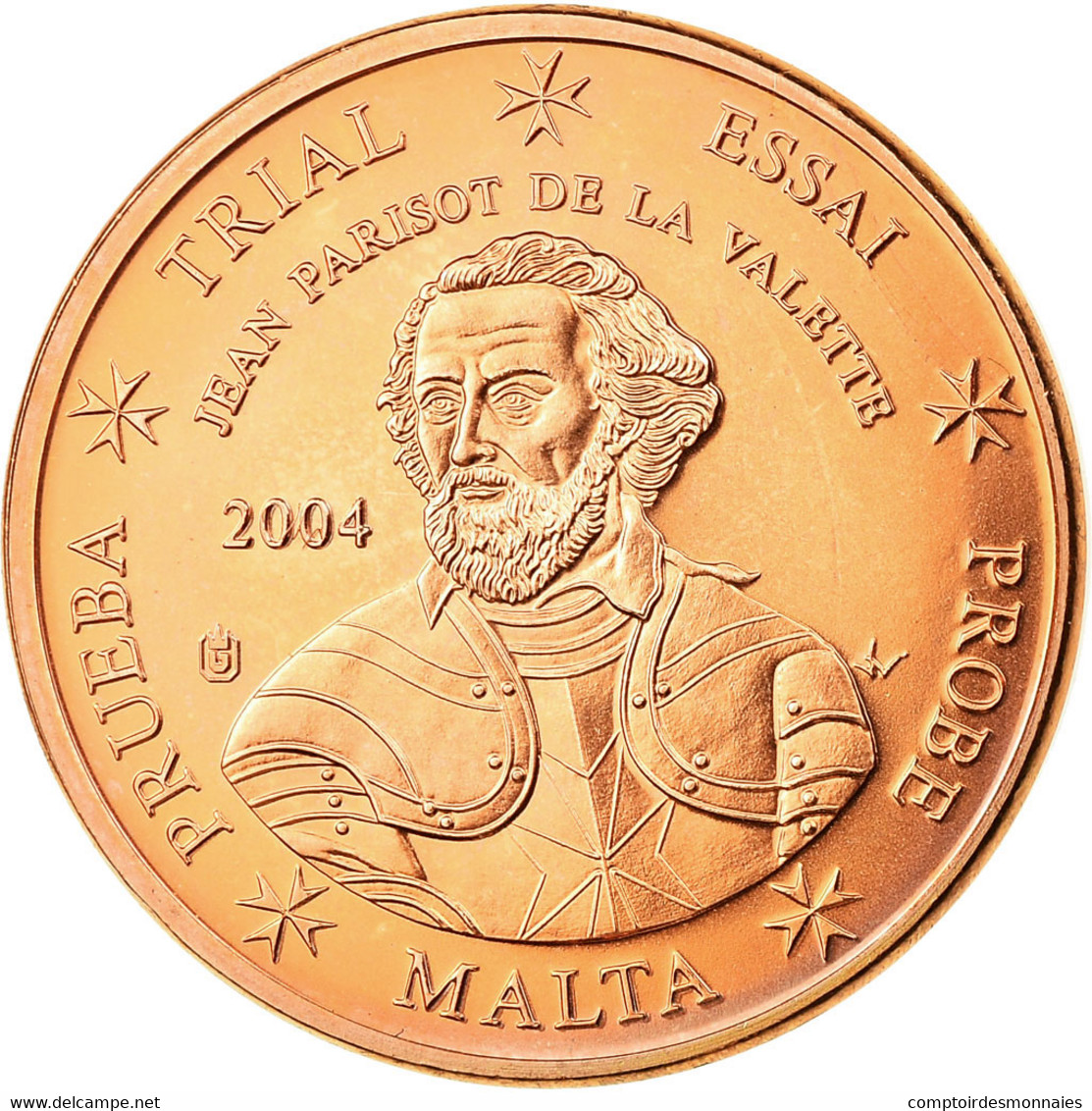 Malte, Fantasy Euro Patterns, 5 Euro Cent, 2004, SPL, Cuivre - Essais Privés / Non-officiels