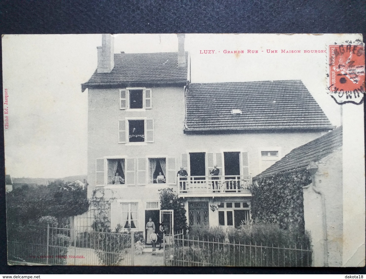 52, Luzy Sur Marne, Grande Rue ,une Maison Bourgeoise En 1911,près De L'ancienne Boucherie Charcuterie.....rare - Altri & Non Classificati