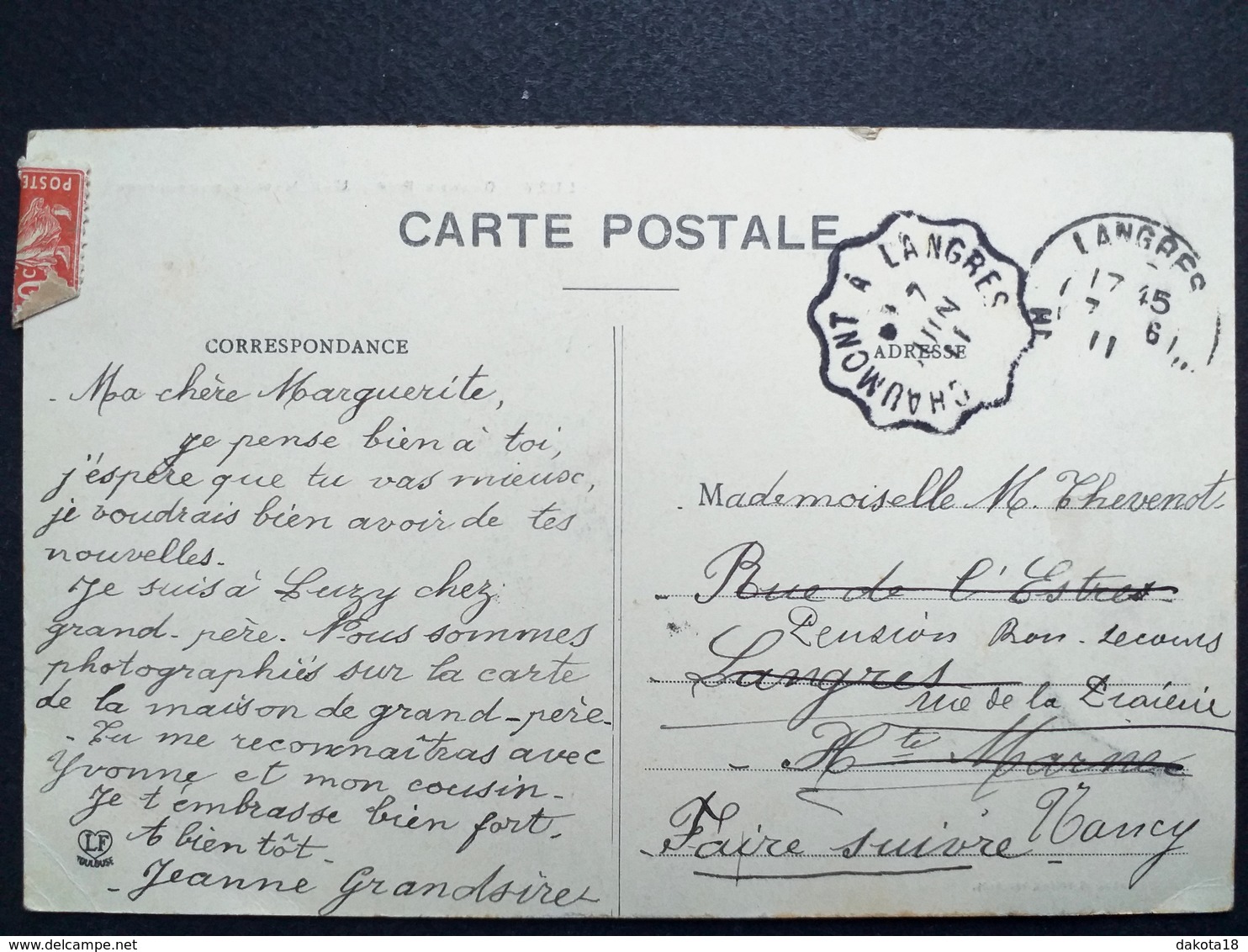 52, Luzy Sur Marne, Grande Rue ,une Maison Bourgeoise En 1911,près De L'ancienne Boucherie Charcuterie.....rare - Altri & Non Classificati