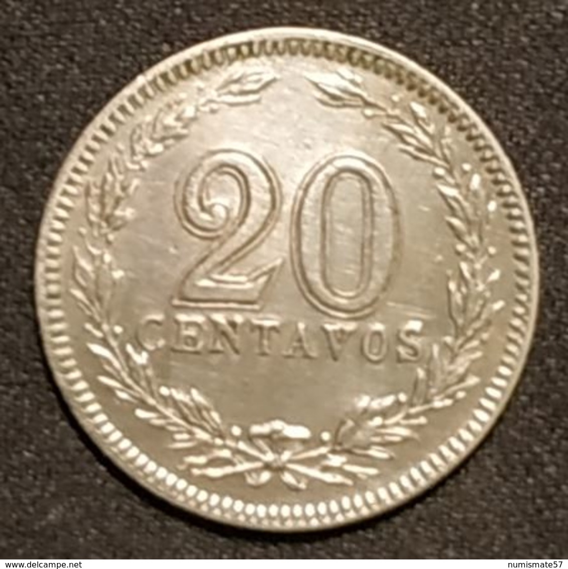 ARGENTINE - 20 CENTAVOS 1912 - KM 36 - Argentina - Argentina