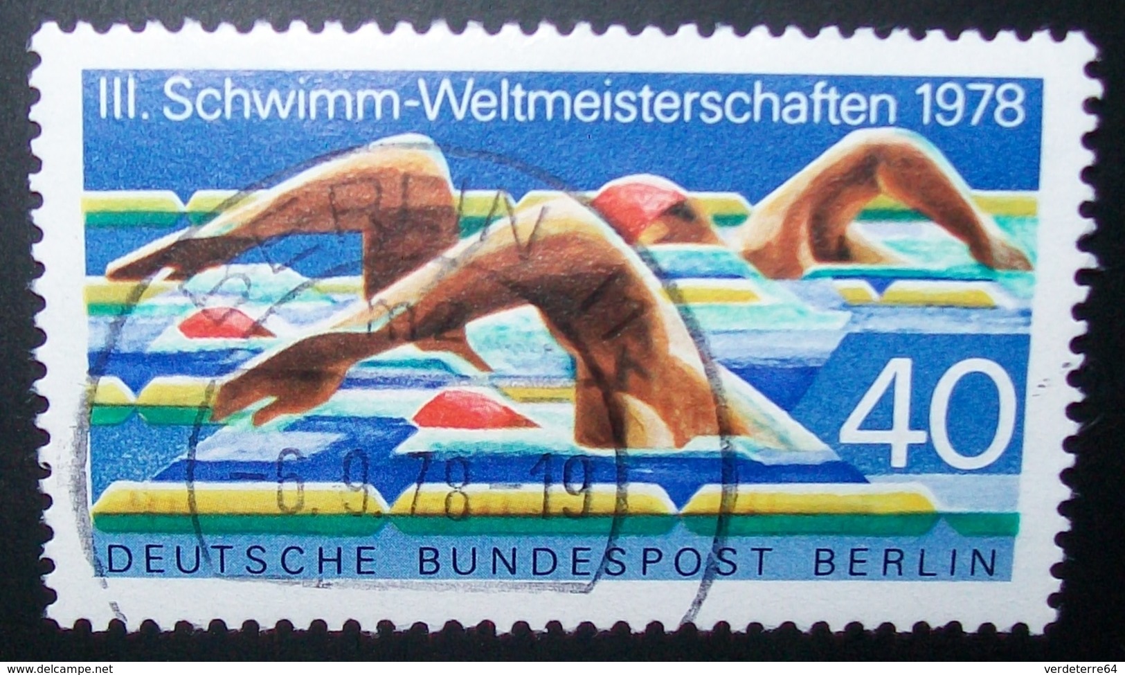 N°550D BRIEFMARKE DEUTSCHE BUNDESPOST BERLIN - Gebraucht