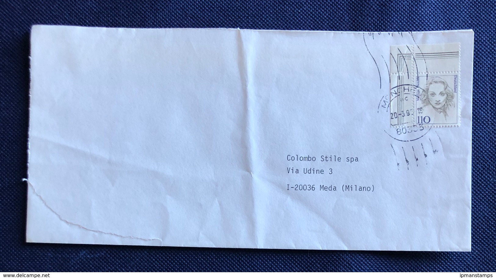 STORIA POSTALE, BUSTA POSTA ORDINARIA  - POSTAL HISTORY, ORDINARY MAIL COVER, ANNO/YEAR 1998 (MUNCHEN) - Cartas & Documentos