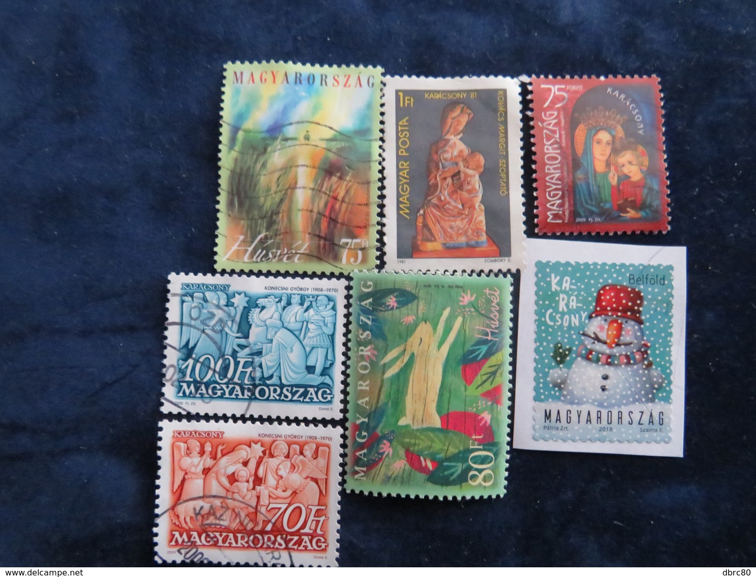 Hungary,Easter, Paque, Christmas, Natal, Noel, Navidad, Christ, Religion,  Snowman - Used Stamps