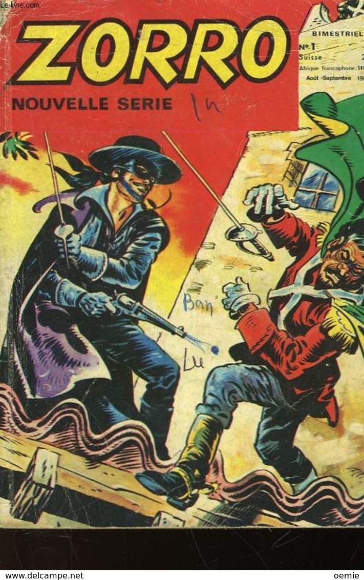 ZORRO NOUVELLE SERIE   N° 1   SEPTEMBRE 1980 - Zorro