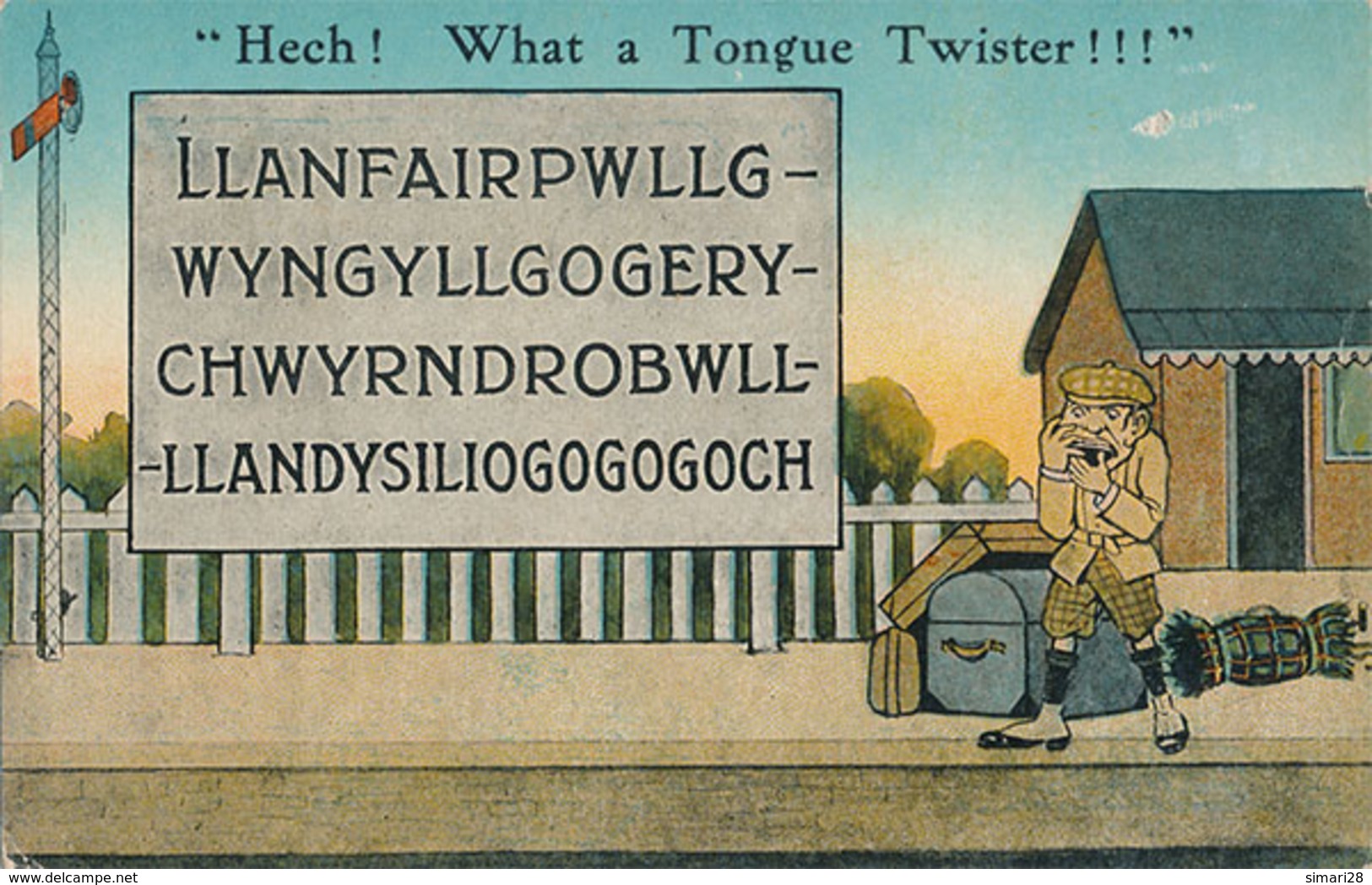 LLANFAIRPWLLGWYNGYLLGOGERYCHWYRNDROBWLLLLANDYSILIOGOGOGOCH - HECH ! WHAT A TONGUE TWISTER ! ! ! - QUAI DE GARE - Anglesey