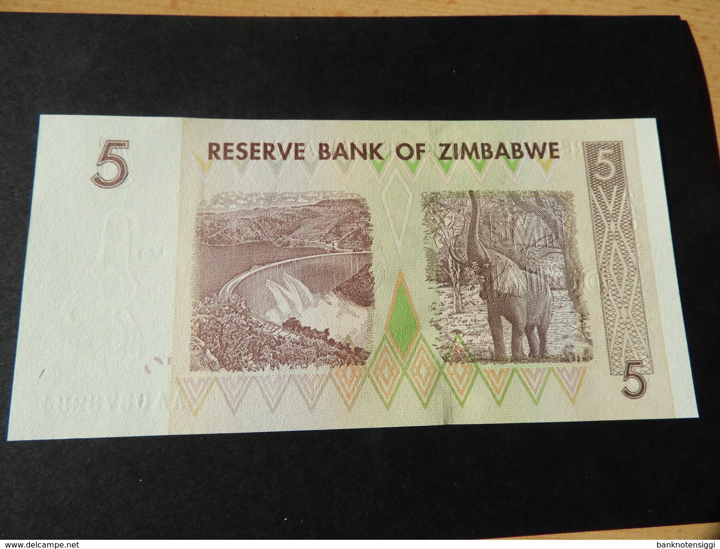 Bank Of Simbabwe 5 Dollars 2007 - Zimbabwe