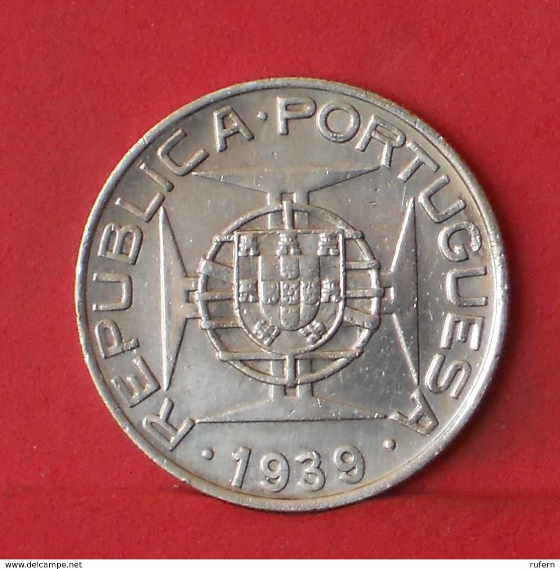 SAINT THOMAS E PRINCIPE 10 ESCUDOS 1939 - ***SILVER***   KM# 7 - (Nº35483) - Sao Tome And Principe