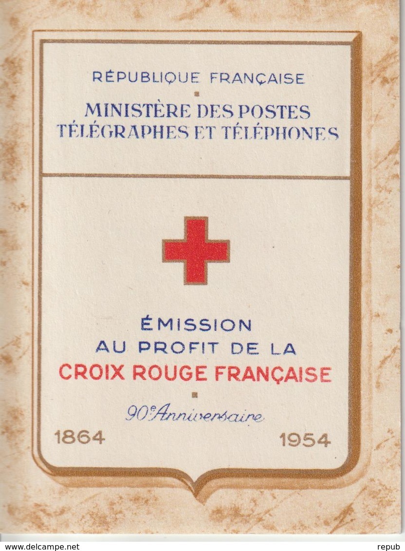 France Carnet Croix Rouge 1954 ** MNH - Red Cross