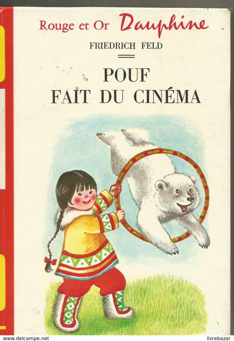 POUF FAIT DU CINEMA Rouge Et Or DAUPHINE - Bibliothèque Rouge Et Or