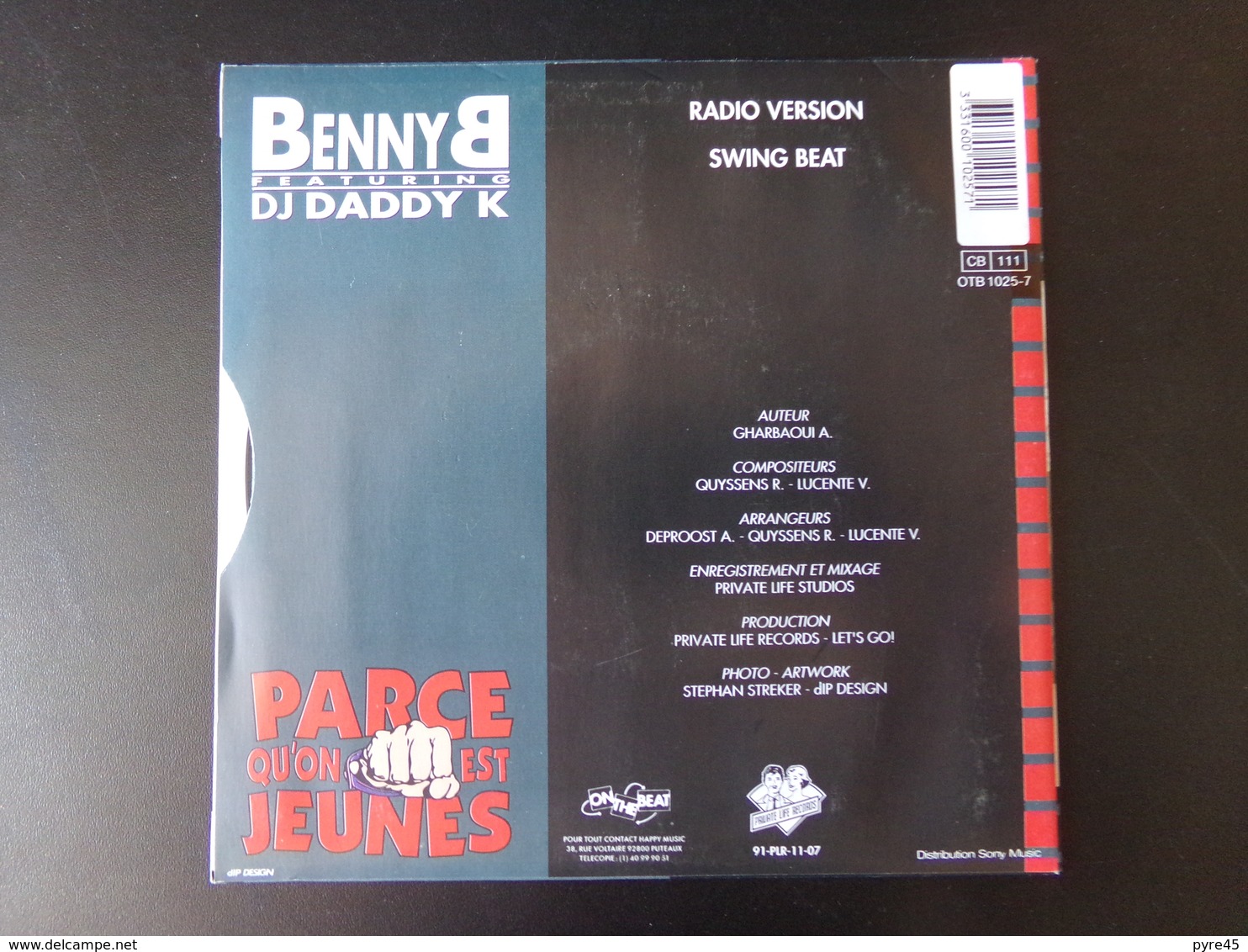 Benny B Featuring Daddy K " Parce Qu'on Est Jeunes " - Rap & Hip Hop